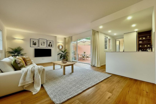 Visualisierung des Wohn-Essbereichs