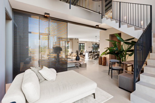 Treppe zum Obergeschoss