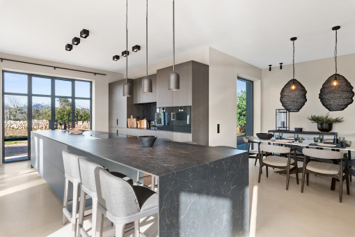 Küche mit Kochinsel