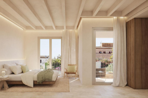 Schlafzimmer mit Bad en Suite