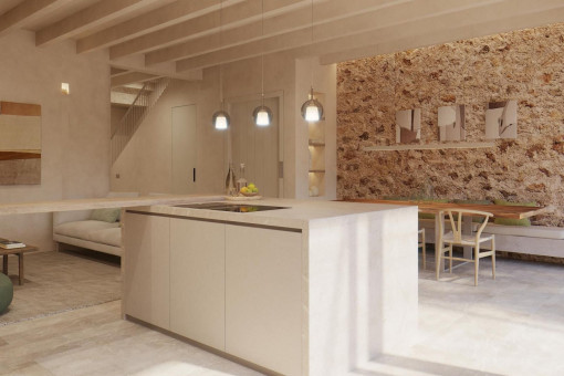 Küche mit Kochinsel