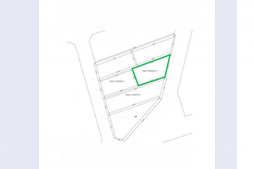 Lageplan des Grunstück