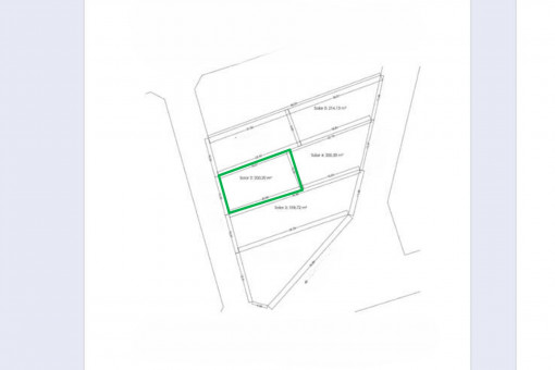 Lageplan des Grunstück