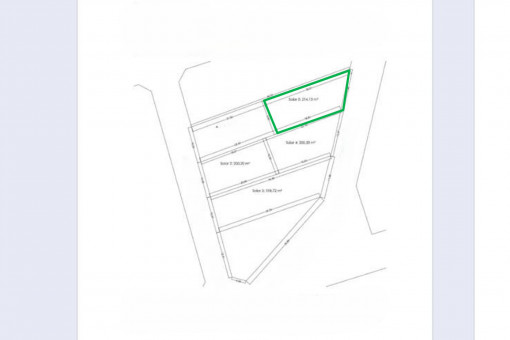 Lageplan des Grunstück