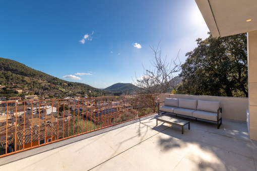 Private terrace on the first floor