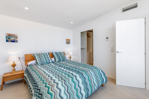 Modern bedroom on the first floor