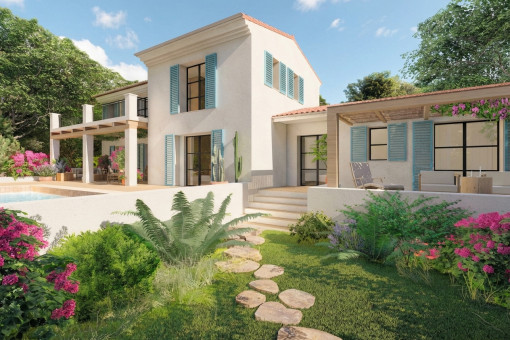 Exklusive Neubau High-End-Finca mit Pool auf großem Grundstück  bei Campos