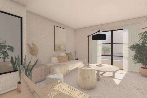Helles Wohnzimmer