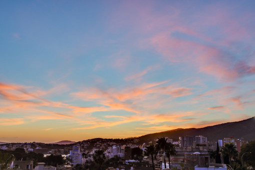 Abendstimmung Dachterrasse