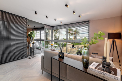 Wohnzimmer mit Meerblick