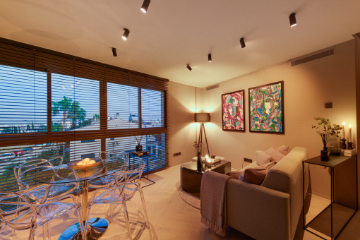 Wohnzimmer Abendstimmung