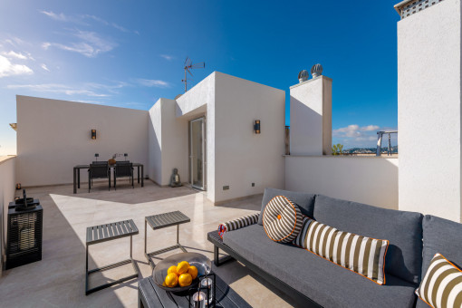 Sonnige Dachterrasse