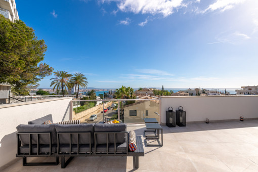 Meerblick Dachterrasse
