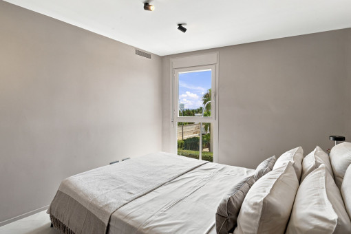 Schlafzimmer mit Blick
