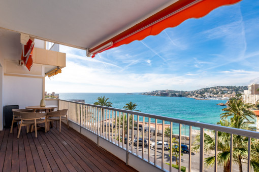 Meerblick von der Terrasse