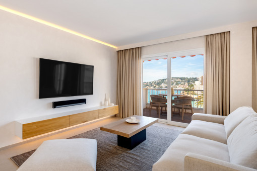 Blick vom Wohnbereich