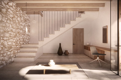 Eingangshalle und Treppenaufgang