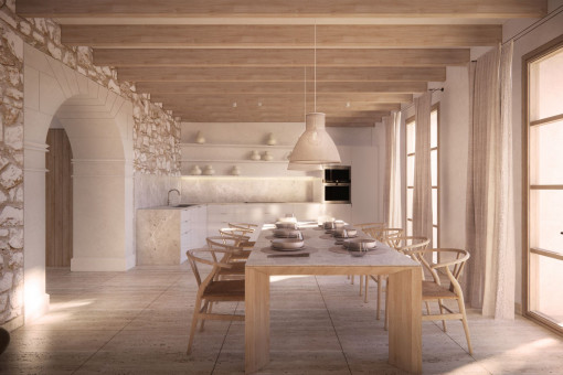 Essbereich und Küche