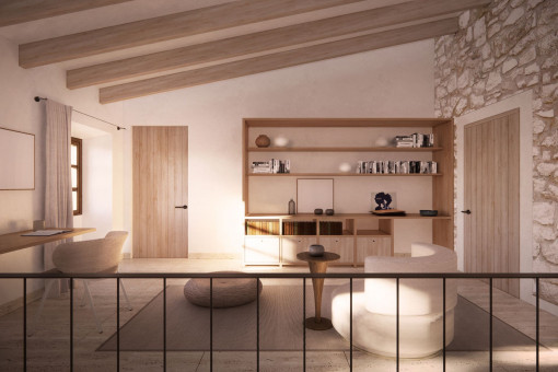 Wohnzimmer im Obergeschoss