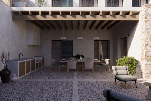 Überdachte Terrasse