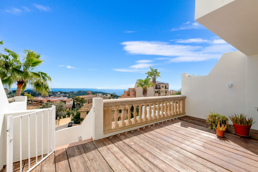Terrasse in der ersten Etage