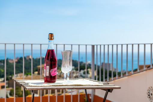 Dachterrasse mit Meerblick