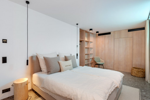 Eines der beiden Schlafzimmer