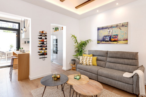 Heller Wohn-Essbereich