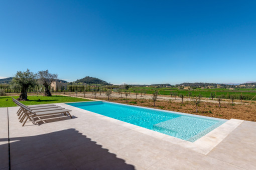 Blick auf das Tramuntanagebirge 