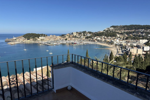 Panoramablick vom Balkon