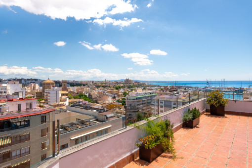 Penthouse in Palma mit großer Terrasse und Panoramablick
