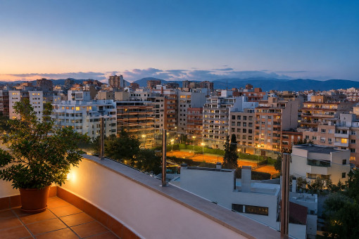 Nächtlicher Blick über Palma