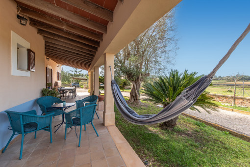 Überdachte Terrasse