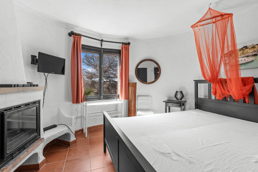 Schlafzimmer im Turm