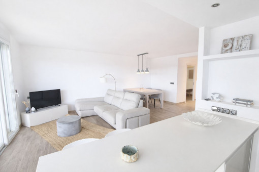 Küche und Wohnbereich