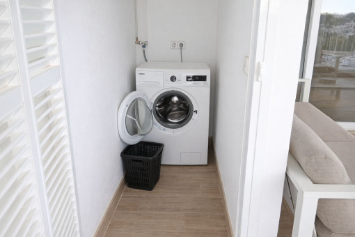 Abstellraum auf der Terrasse