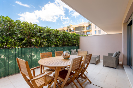 Überdachte Terrasse