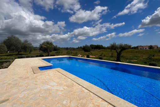 Finca Llucmajor Poolblick