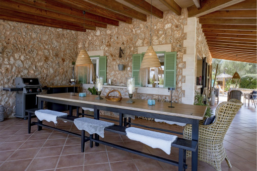 Überdachter Aussenbereich