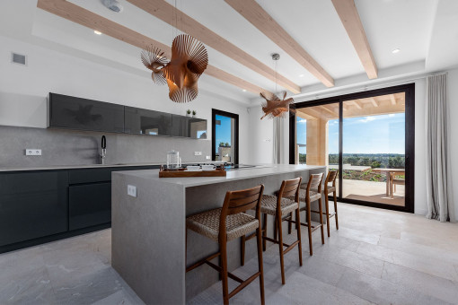 Hochwertige Designerküche mit Gaggenau-Geräten