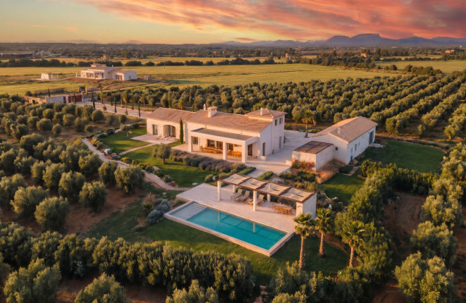 Rural Luxury Finca mit Pool & Olivenhain – bezugsfertiger Neubau bei Es Trenc und Sa Ràpita