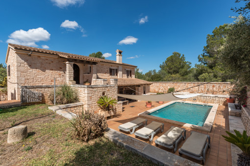 Freistehende Traumvilla mit großem Pool und freiem Naturblick in Cala Santanyí