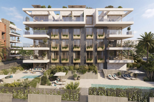 Luxuriöses Neubau-Penthouse mit großzügiger Dachterrasse und Meerblick in Palma