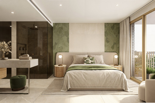 Master-Schlafzimmer mit Ankleide
