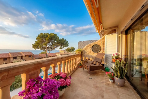 Meerblick Apartment in Südausrichtung mit tollem Blick über die Bucht von Alcudia in Meeresnähe