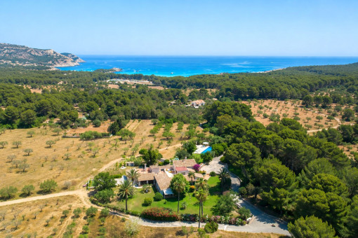 Charakterstarke Finca-Oase mit Meerblick und 64 qm Pool – stilvoll wohnen zur Saisonmiete in Capdepera