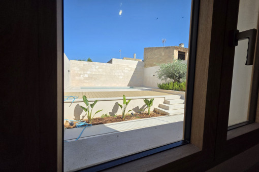 Blick auf das Patio