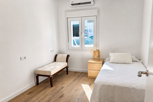Eines der drei Schlafzimmer
