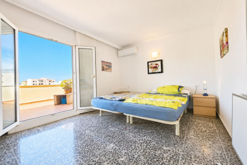 Doppelschlafzimmer mit Terrasse