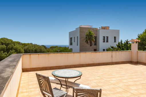 Dachterrasse mit Meerblick